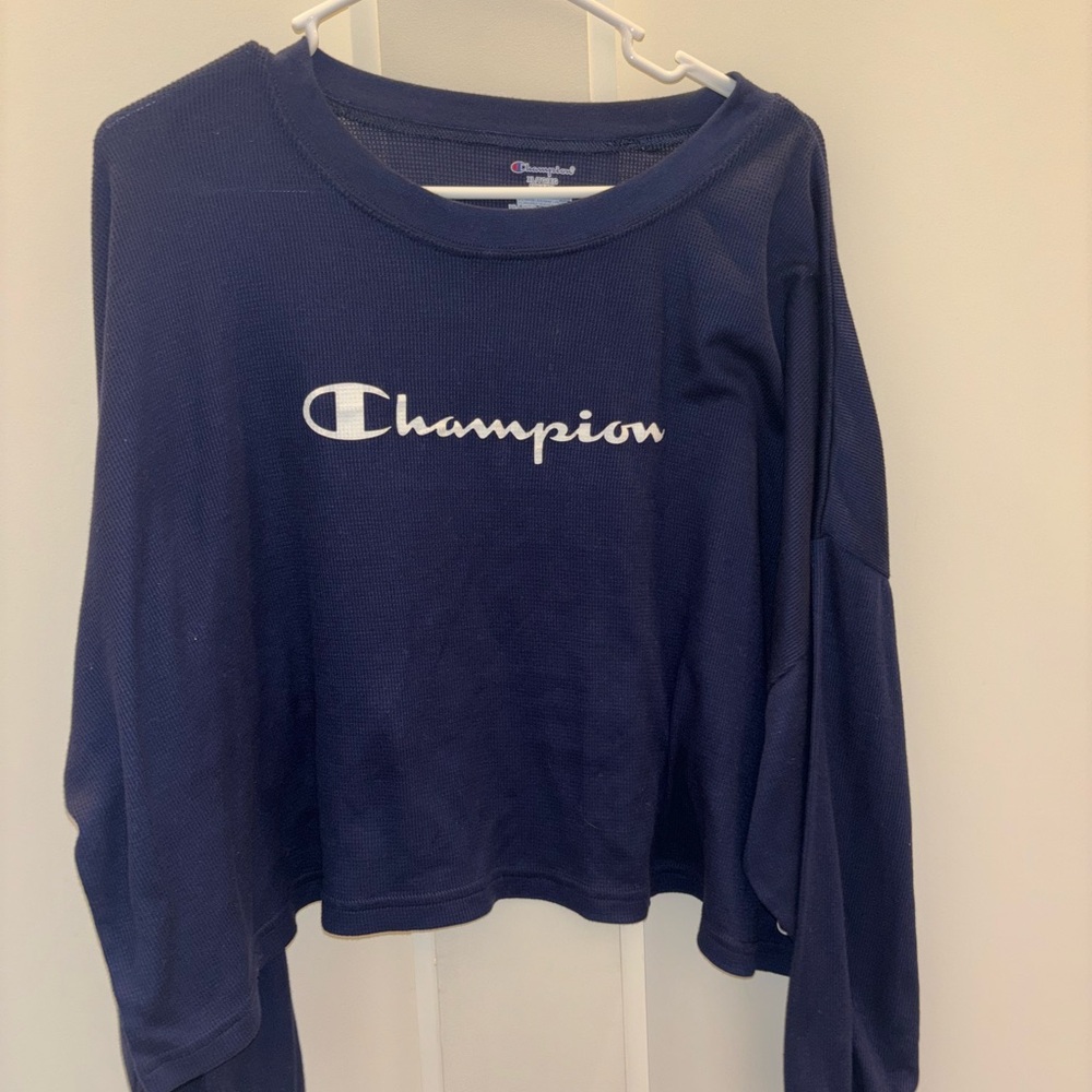 Champion Dark Blue Crewneck Top